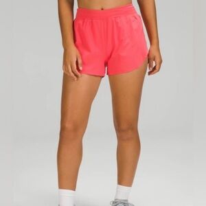 Lululemon raspberry cream find your pace shorts